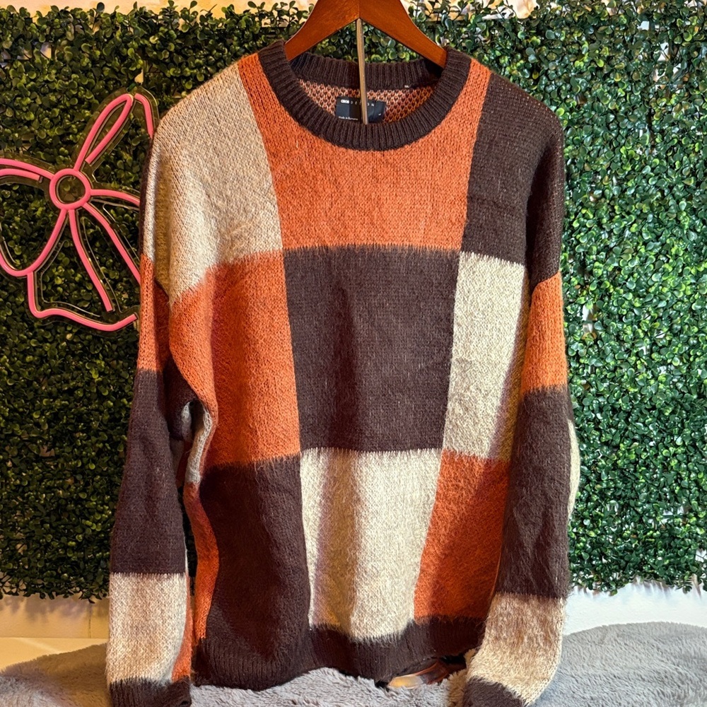 ASOS Colorblock Crewneck Sweater - Picture 1 of 3
